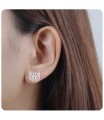 Tiger Shaped Silver Stud Earring STS-3730